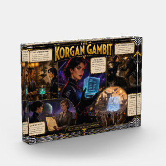 Korgan Gambit Retro Deco Sci-Fi Poster Art Photo Block