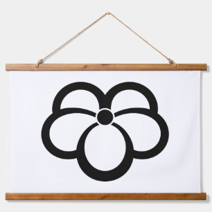 Korin-style shadowed ivy hanging tapestry