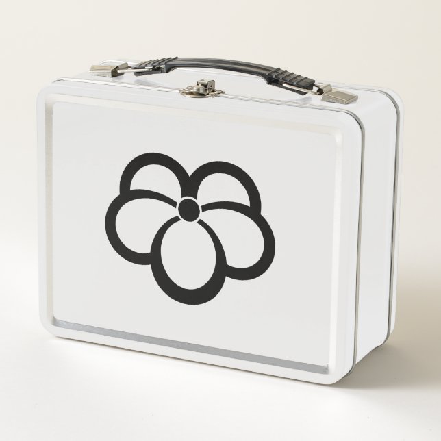 Korin-style shadowed ivy metal lunch box (Front)