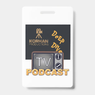 Korman Productions Deep Dive TV Podcast  ID Badge