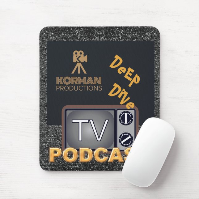 Korman Productions Deep Dive TV Podcast  Mouse Pad (With Mouse)