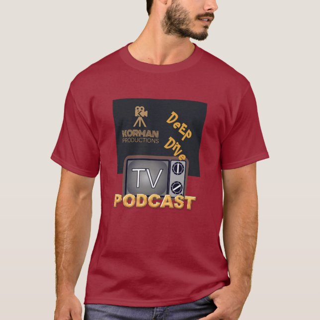 Korman Productions Deep Dive TV Podcast  T-Shirt (Front)