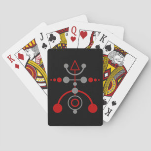 Kornkreis Piktogramm / crop circle pictogram V Playing Cards