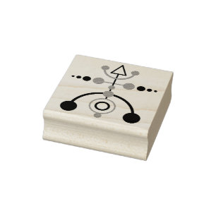 Kornkreis Piktogramm / crop circle pictogram V Rubber Stamp