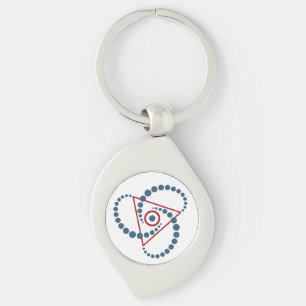 Kornkreis Piktogramm / crop circle pictogram VI Key Ring