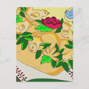 Korovai for Ukrainian Wedding Postcard