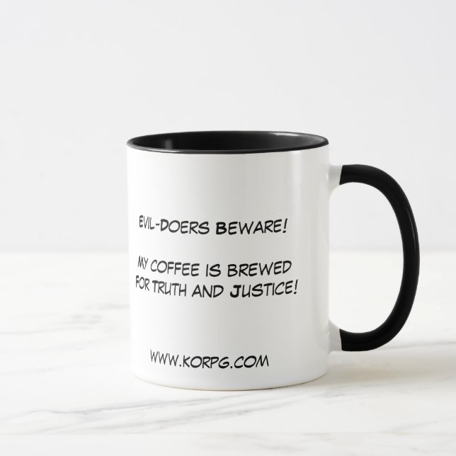 KORPG Evil-Doers Beware coffee mug (Right)
