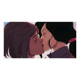 Korrasami Kiss   Korra and Asami Sato   Poster
