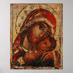Korsunskaja: icon of the Mother of God of Cherson Poster