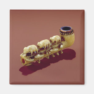 Korvack pipe with carved Polar Bears Magnet