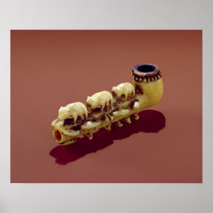 Korvack pipe with carved Polar Bears Poster