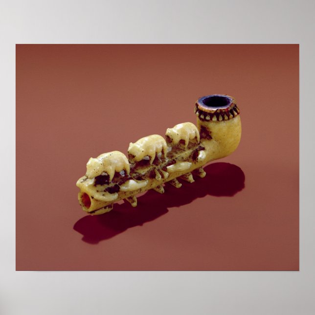 Korvack pipe with carved Polar Bears Poster (Front)