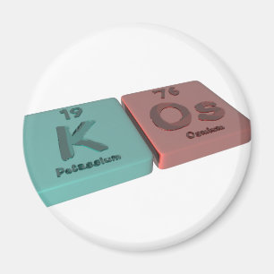Kos as K Potassium and Os Osmium Magnet