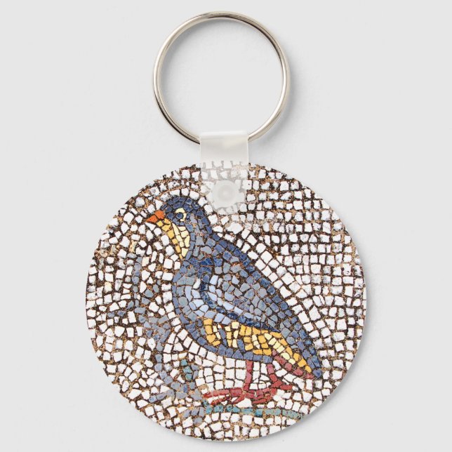 Kos Bird Mosaic Keychain (Front)