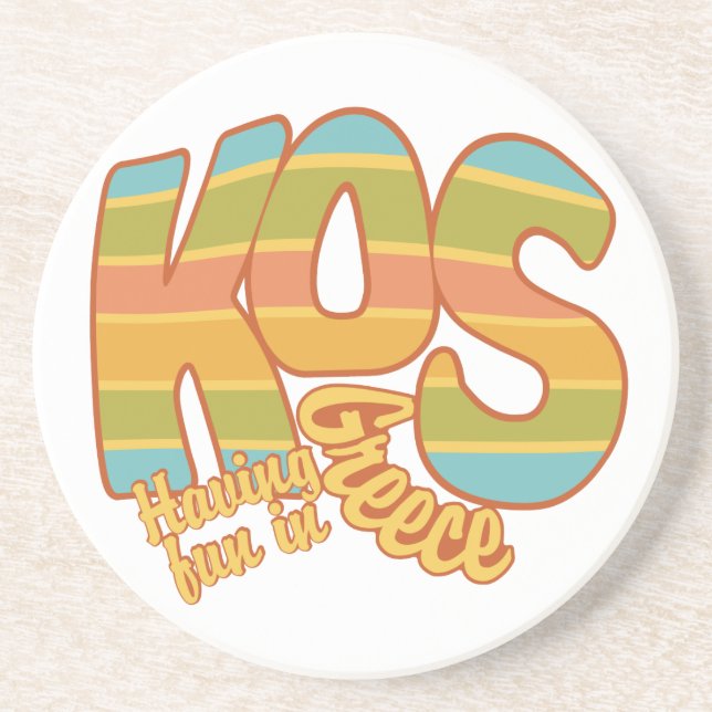 KOS Greece coaster (Front)