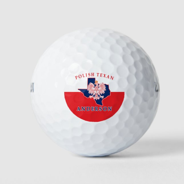 Kosciusko Polish Texan Golf Balls (Front)