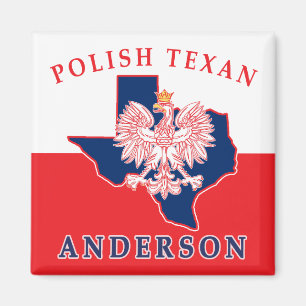 Kosciusko Polish Texan Magnet