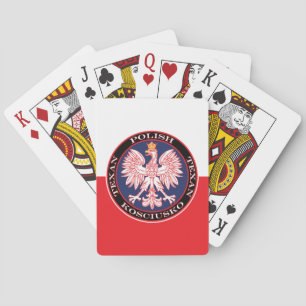 Kosciusko Round Polish Texan Playing Cards
