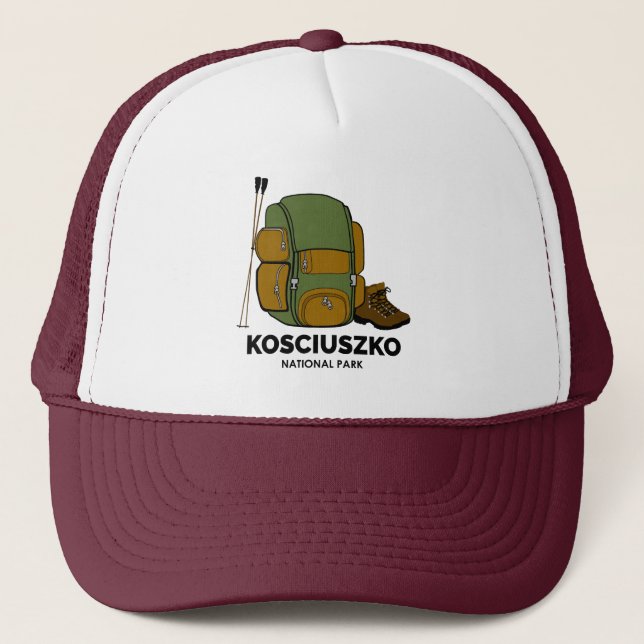 Kosciuszko National Park Backpack Trucker Hat (Front)
