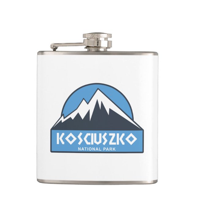 Kosciuszko National Park Hip Flask (Front)