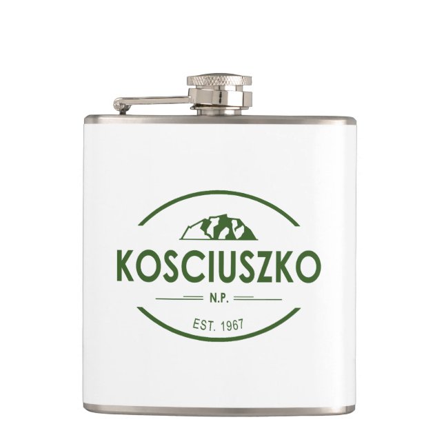 Kosciuszko National Park Hip Flask (Front)