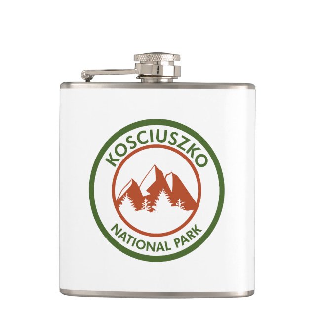 Kosciuszko National Park Hip Flask (Front)