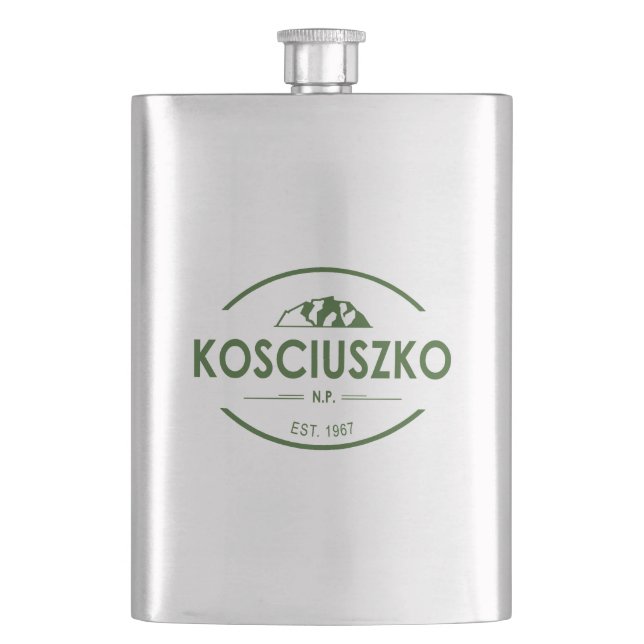 Kosciuszko National Park Hip Flask (Front)