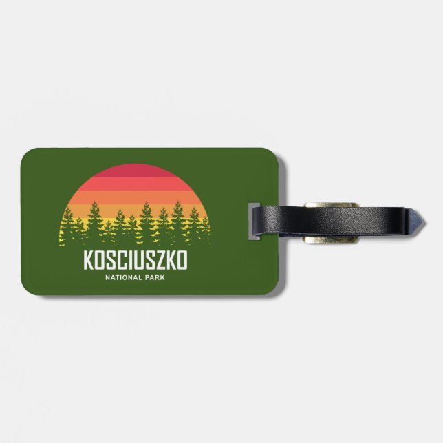 Kosciuszko National Park Luggage Tag (Back Horizontal)
