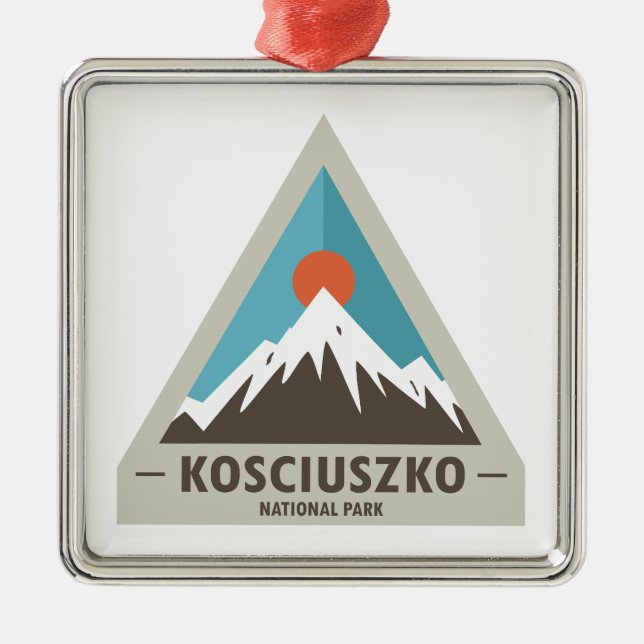 Kosciuszko National Park Metal Ornament (Front)