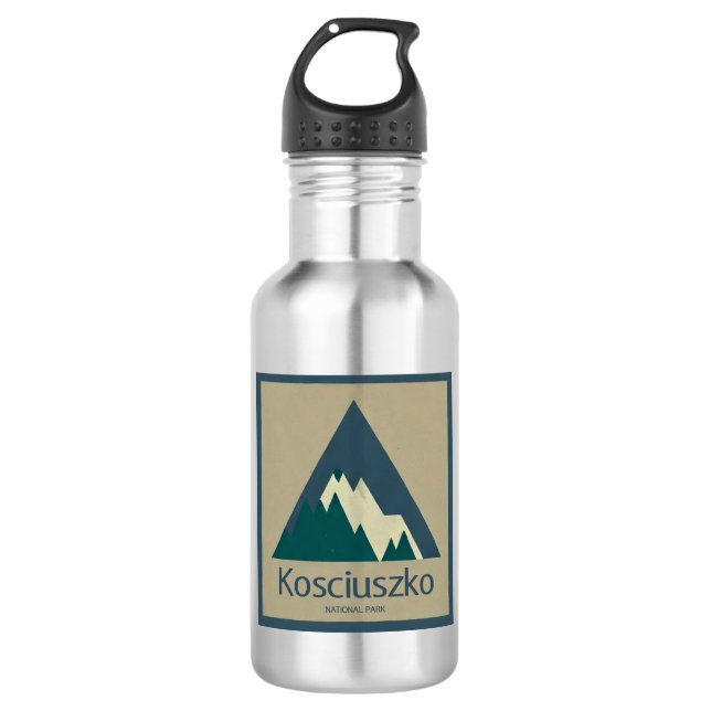 Kosciuszko National Park Rustic 532 Ml Water Bottle (Front)