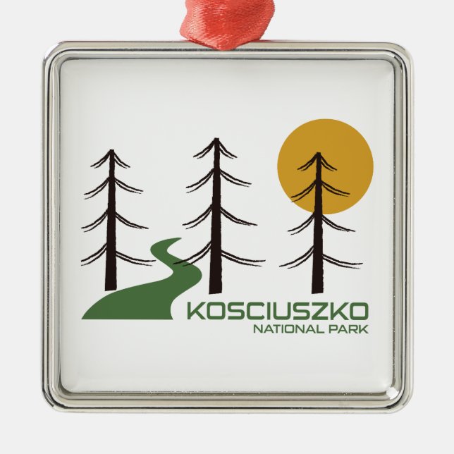 Kosciuszko National Park Trail Metal Ornament (Front)