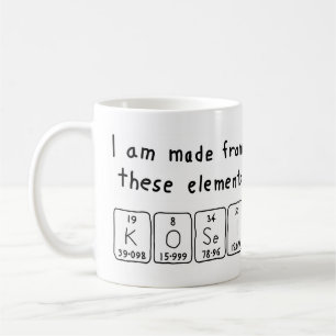 Kosei periodic table name mug