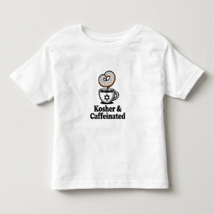 Kosher and Caffeinated Jewish Coffee Hanukkah   Toddler T-Shirt