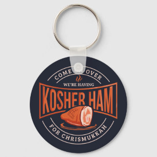 Kosher Ham for Chrismukkah Hanukkah Key Ring