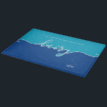 Kosher Kitchen Script Dairy Blue  Cutting Board<br><div class="desc">Our Kosher Kitchen Dairy Blue glass Cutting Boardt is a beautiful way to keep things Kosher. Perfect for Kitchen or Dorm Room, Elegant Modern Clean lines. Space for your name or message- or delete the small words and keep it simple. Keeping kosher has never been so pretty. That was easy...</div>