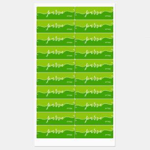 Kosher Kitchen Script Parve with Hebrew Green