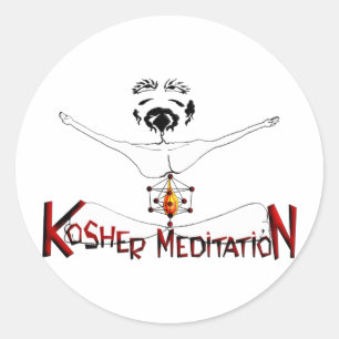 Kosher Meditation Classic Round Sticker