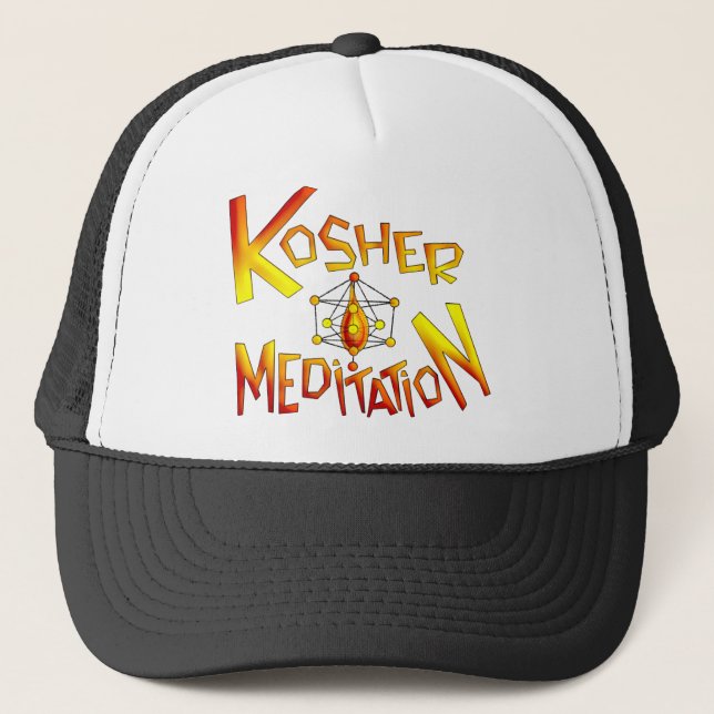 Kosher Meditation Trucker Hat (Front)