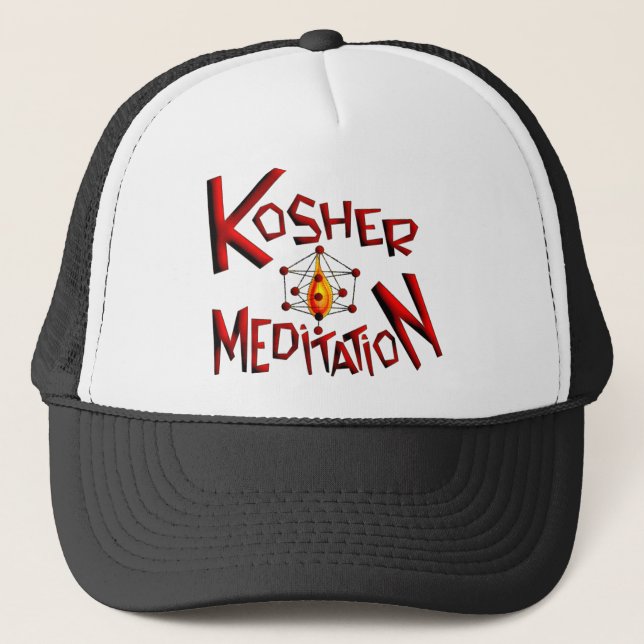 Kosher Meditation Trucker Hat (Front)