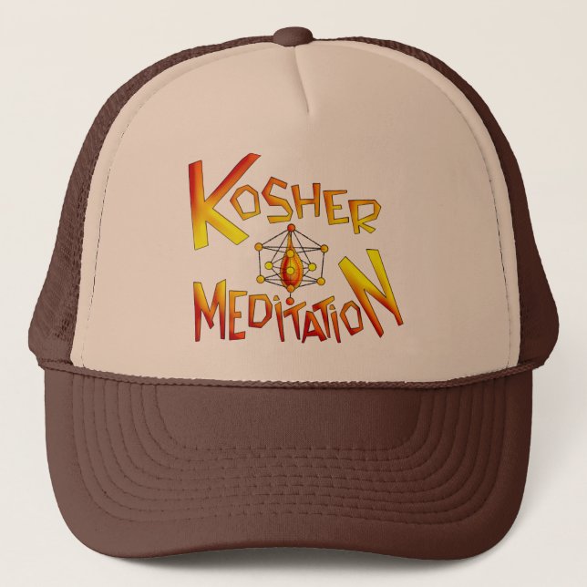 Kosher Meditation Trucker Hat (Front)