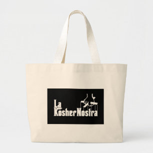 Kosher Nostra Large Tote Bag