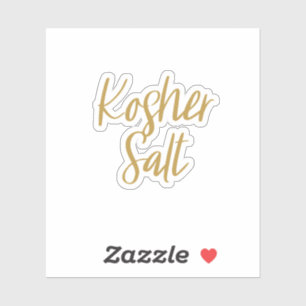 Kosher Salt Storage Sticker