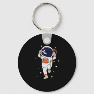 Kosmonaut im Weltall Key Ring