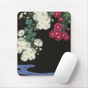 Koson Chrysanthemum Garden Japanese Flower Art Mouse Pad