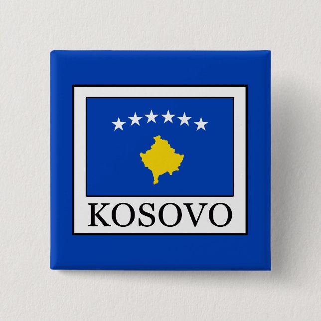 Kosovo 15 Cm Square Badge (Front)