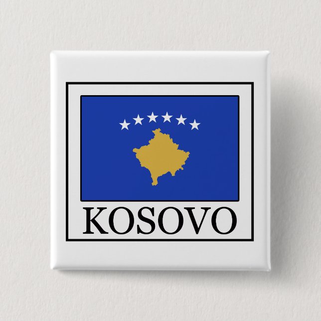 Kosovo 15 Cm Square Badge (Front)
