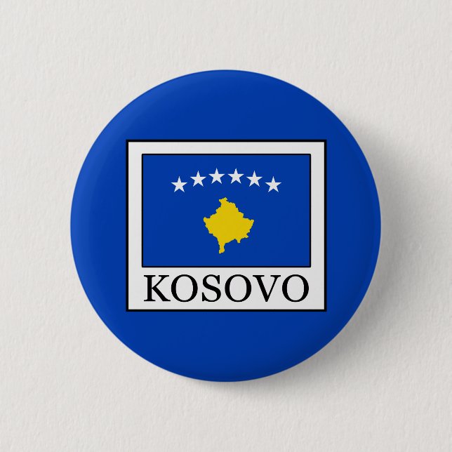 Kosovo 6 Cm Round Badge (Front)