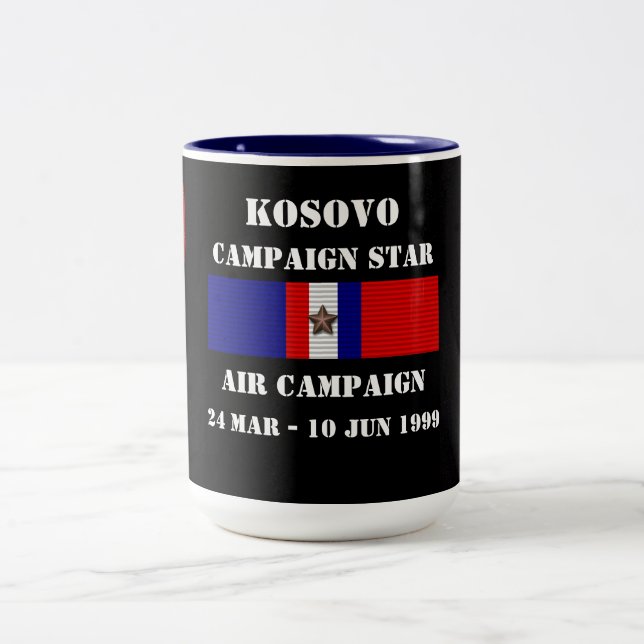 Kosovo Air Campaign Two-Tone Coffee Mug (Center)