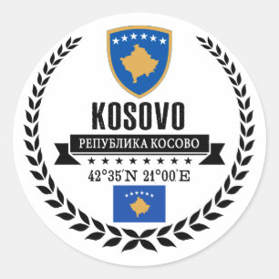 Kosovo Classic Round Sticker