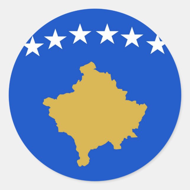 Kosovo Classic Round Sticker (Front)